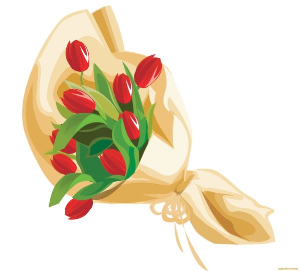 Букет цветов вектор