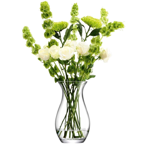 Цветы в прозрачной вазе