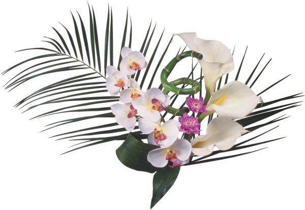 Букет с орхидеей