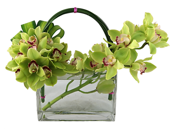 Букет с орхидеей