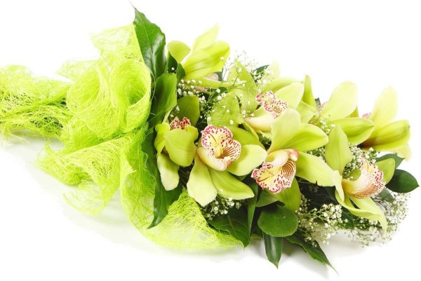 Букет с орхидеей