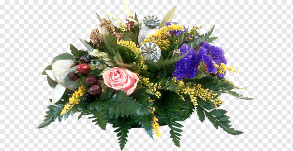 Цветочные композиции на прозрачном фоне