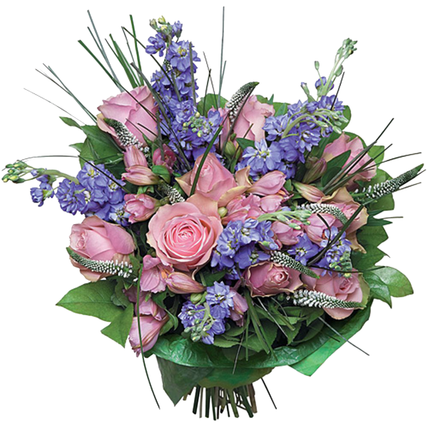 Синие цветы композиция