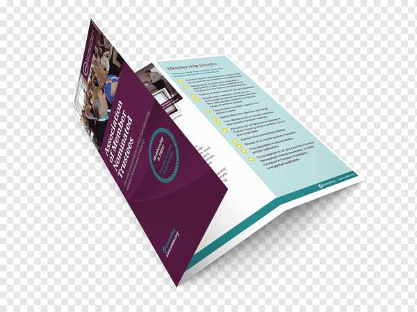 Брошюра на прозрачном фоне