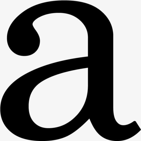 Буква в маленькая на белом фоне