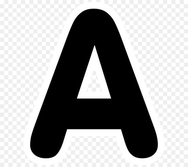 Буквы черные