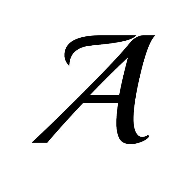 Буква а красивая черная