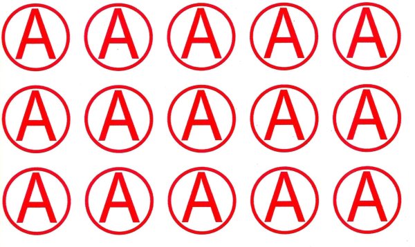 Знак аварийного освещения на светильник