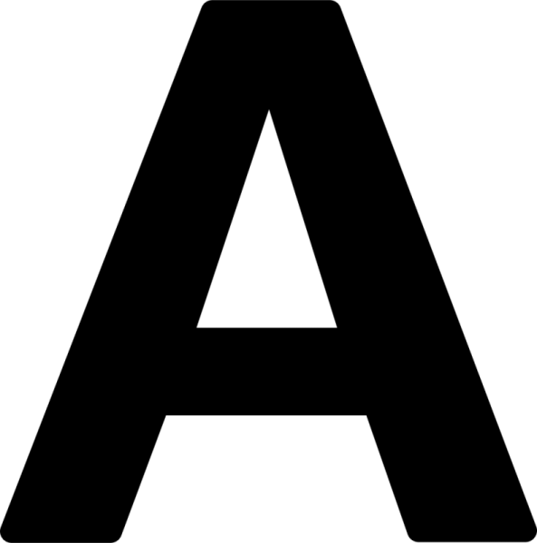 Буквы на прозрачном фоне