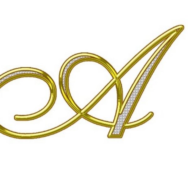 Красивая буквы Аю заглавная