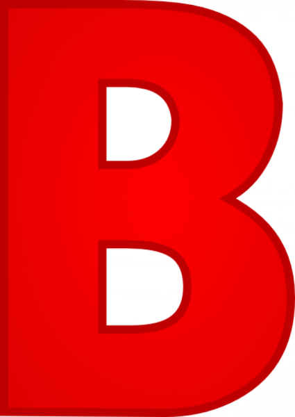 Буквы красного цвета