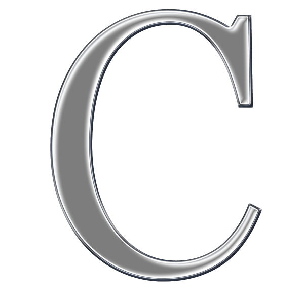 Буквы на прозрачном фоне