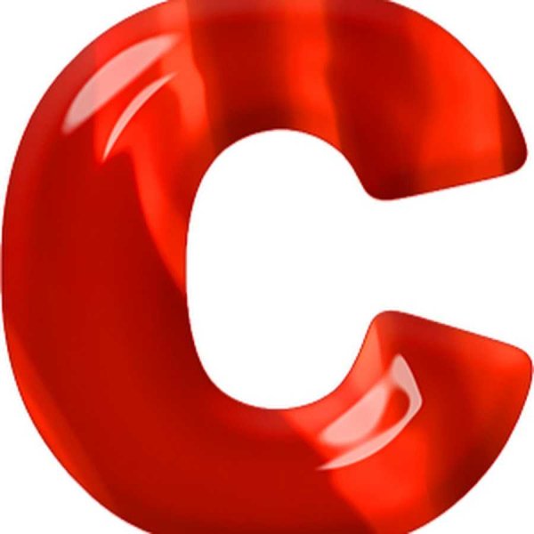 Буквы красного цвета