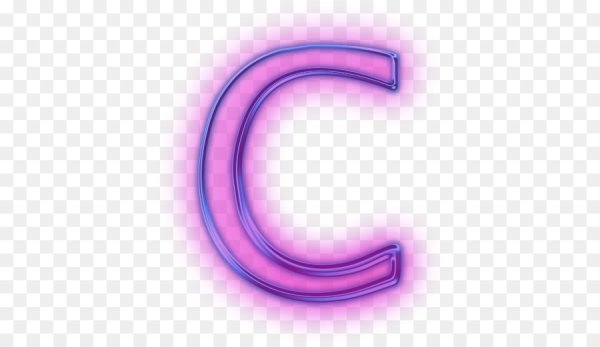 Неоновые буквы без фона