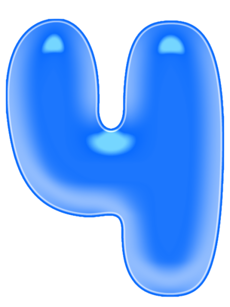 Синие буквы алфавита