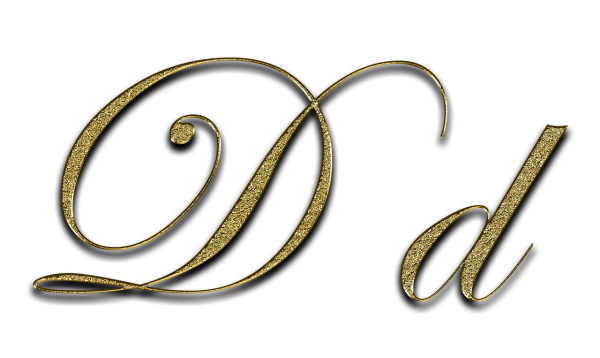 Буква д красивая прописная