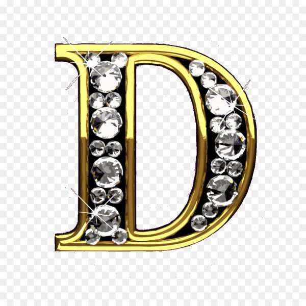 Золотая буква d