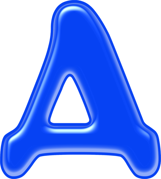 Буква д синяя