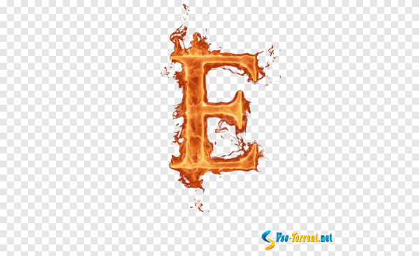 Огненные буквы без фона