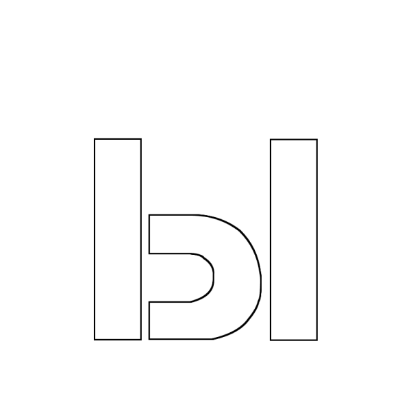 Контур буквы ы