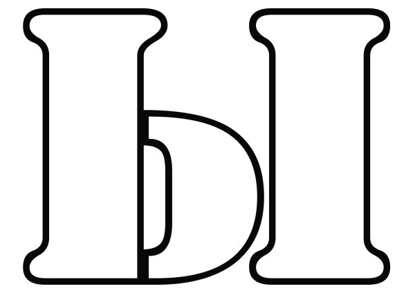 Трафарет букв