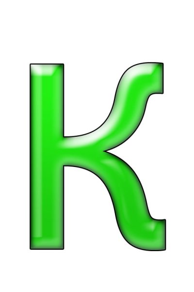Буквы зеленого цвета