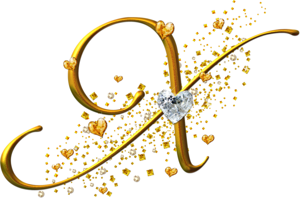 Красивые буквы на прозрачном фоне