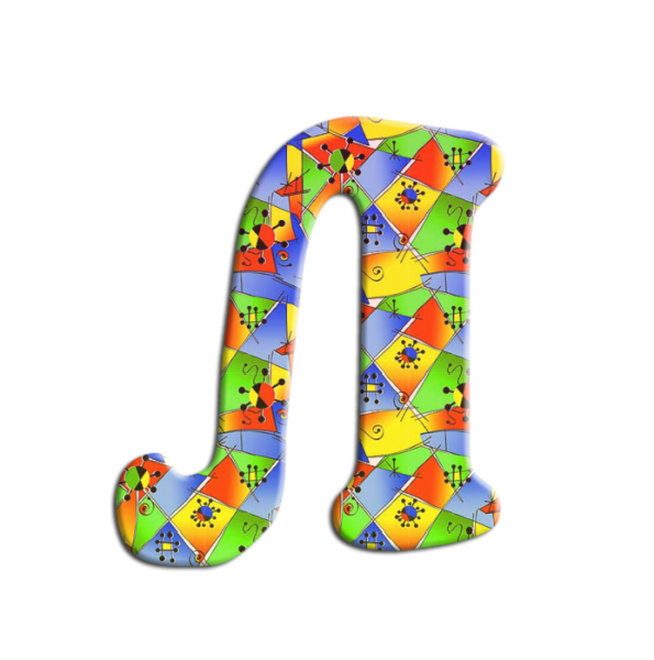 Разноцветные буквы