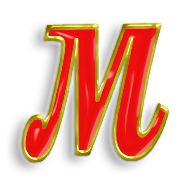 Красивая заглавная буква м