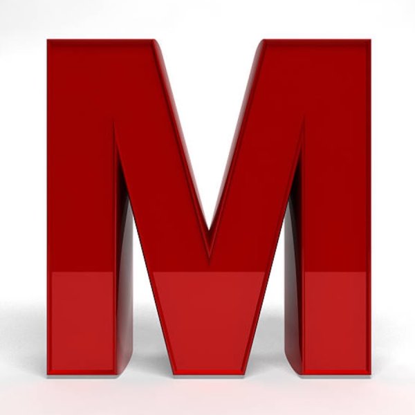 Креативная буква м