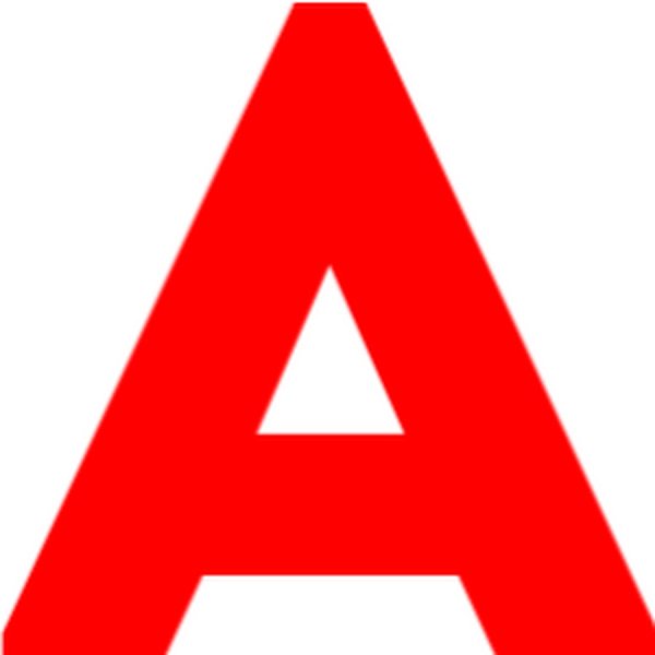 Буквы красного цвета