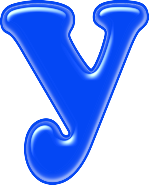 Красивые синие буквы