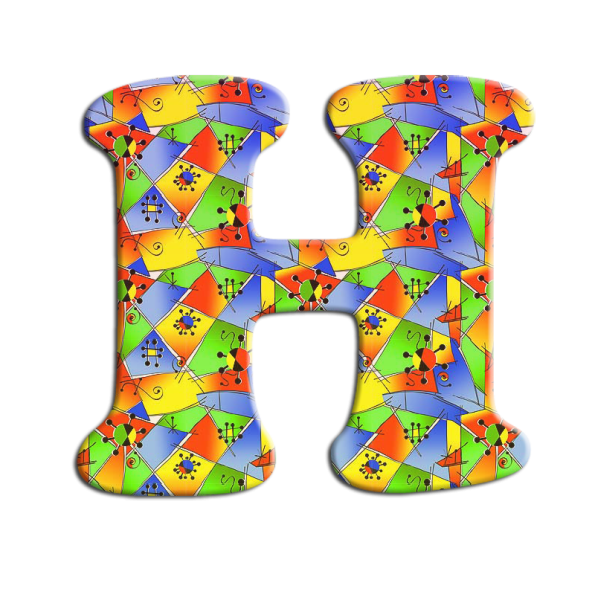 Красочные буквы