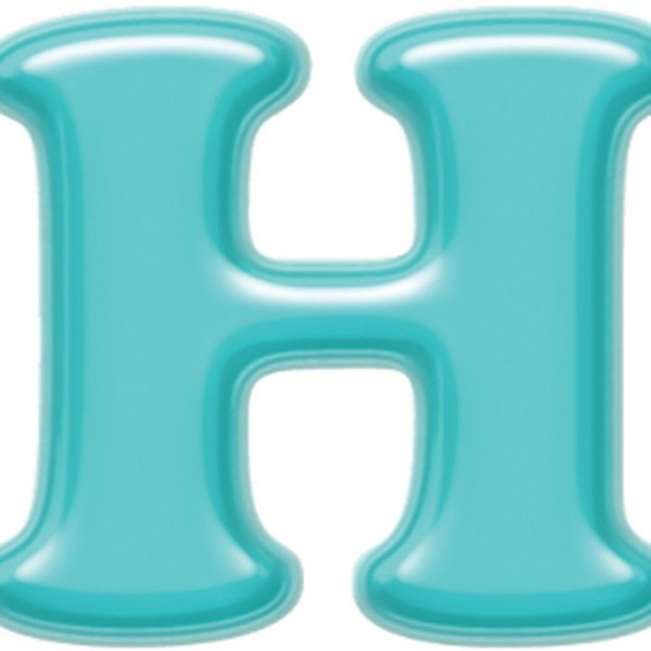 Буква н разноцветная