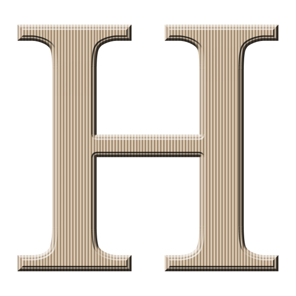 Красивая буква h