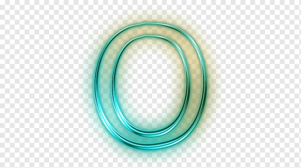 Буква o неон