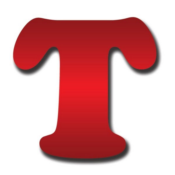 Буква т красного цвета