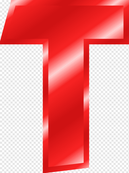 Буква т красная на белом фоне