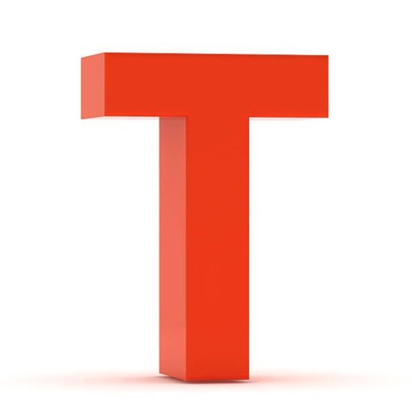 Буква т красная