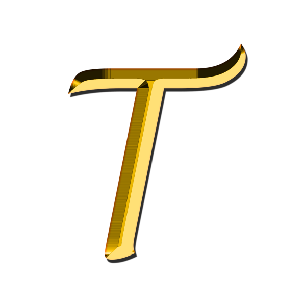 Золотая буква т