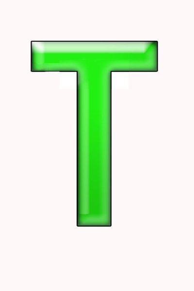 Зеленые буквы алфавита