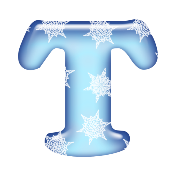 Красивый зимний алфавит