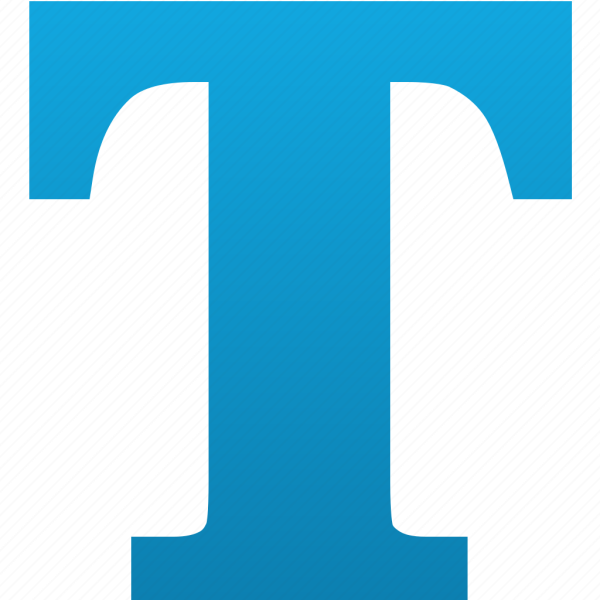 Буква т синие для оформления