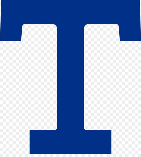 Буква т синяя