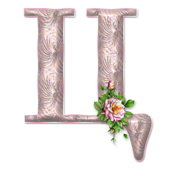 Буквы алфавита красивые с цветочками