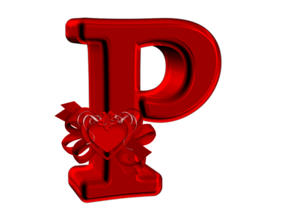 Красные буквы на прозрачном фоне