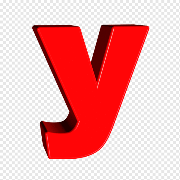 Буквы на прозрачном фоне