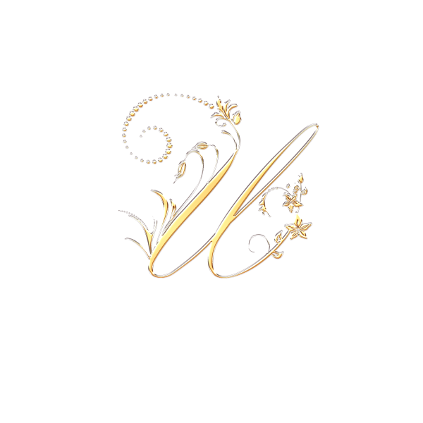 Красивые золотые буквы