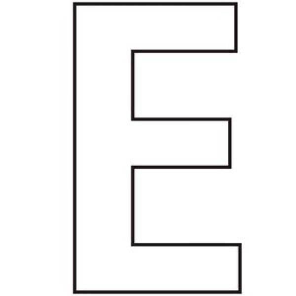 Буква е большая красивая