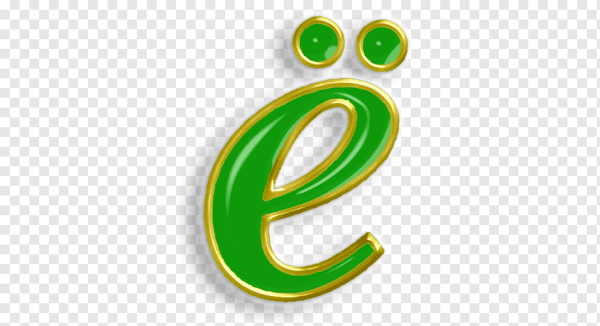 Буква ёюна прозрачном фоне